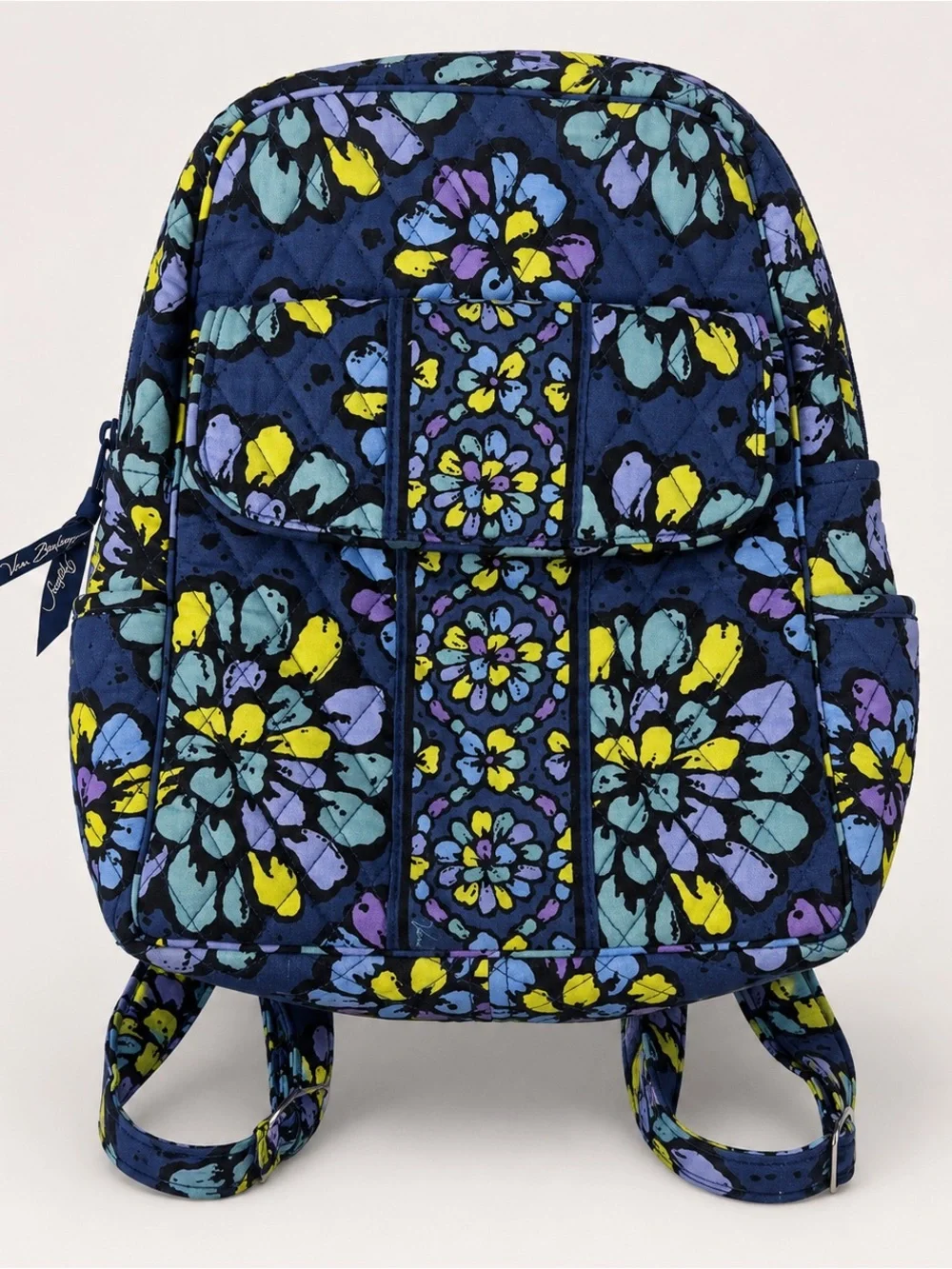 Vera Bradley Indigo Pop Backpack & Turn Lock Wallet Set